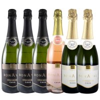 セット〕ボナヴァル カヴァ飲み比べセット 750ml×6本｜ワインセット