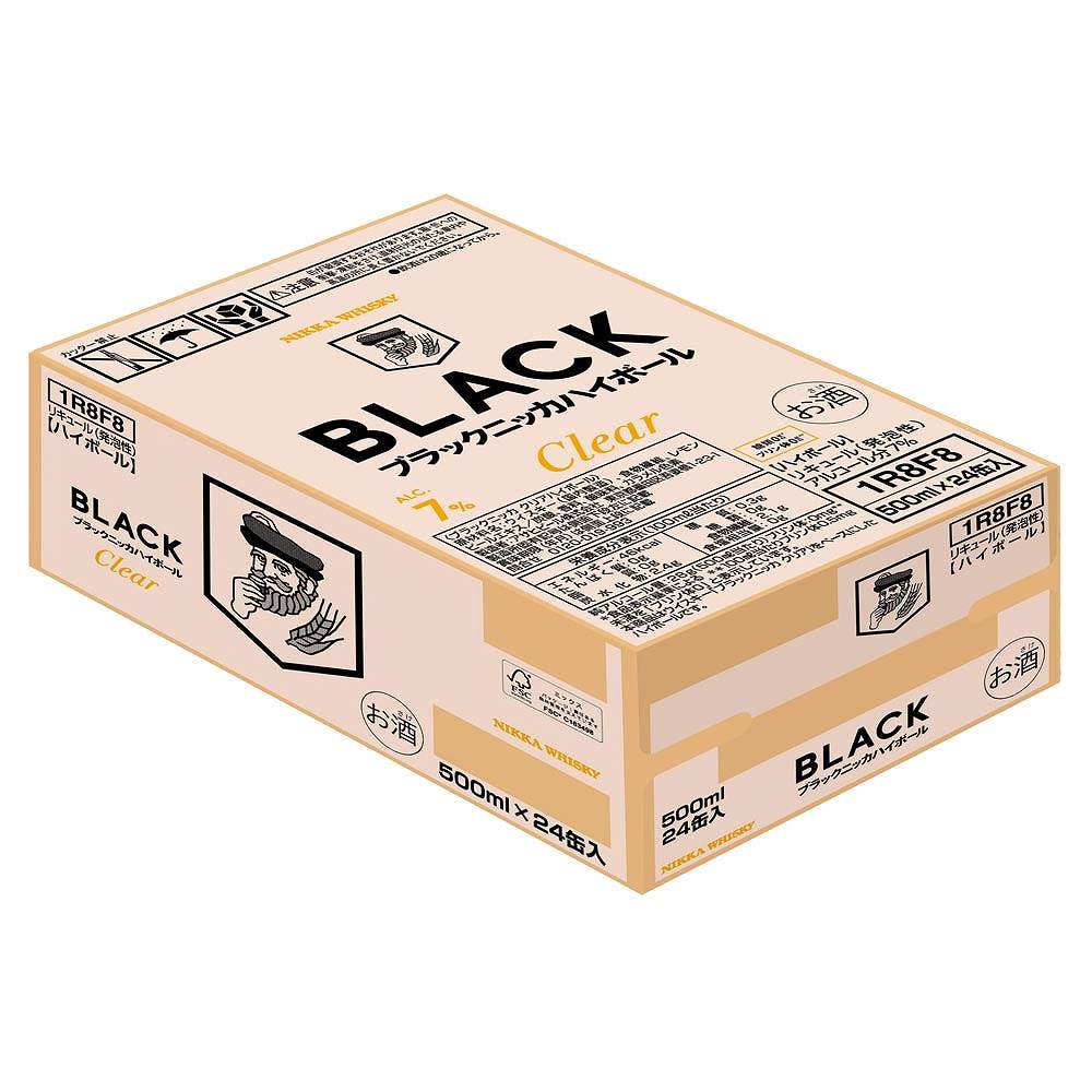 ブラックニッカ クリアハイボール 500ml×24缶入 アサヒ ブラックニッカクリアハイボール 500ml缶 【10月増税対象