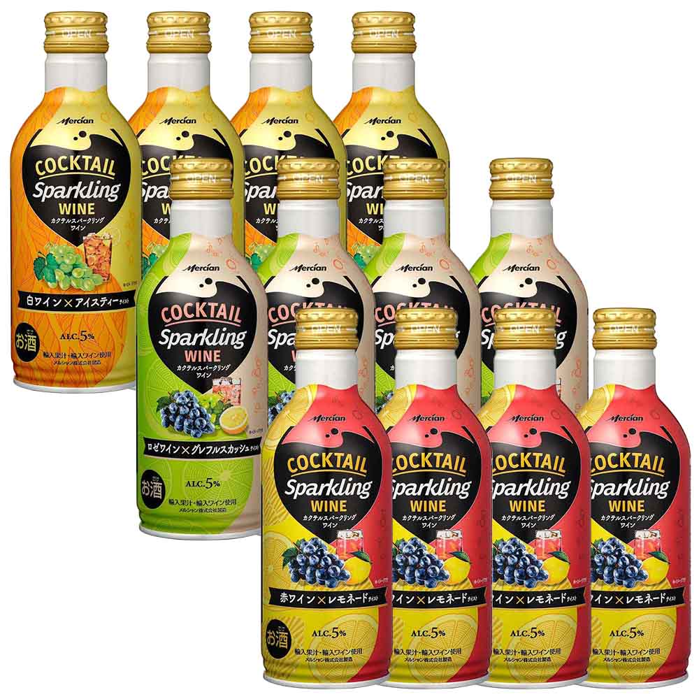 〔セット〕新発見の美味しさ カクテルスパークリングワイン 290ml×12本