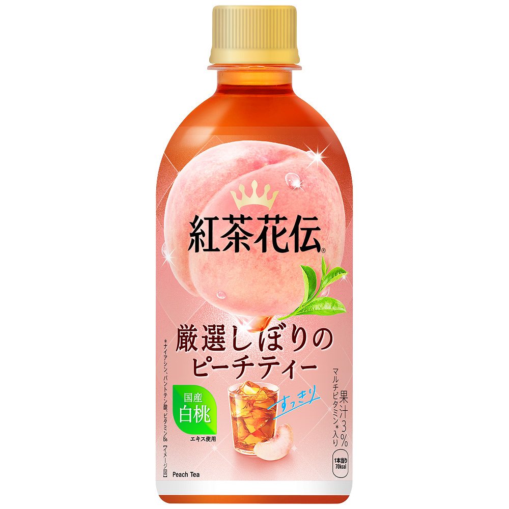 紅茶花伝 厳選しぼりのピーチティー 440ml