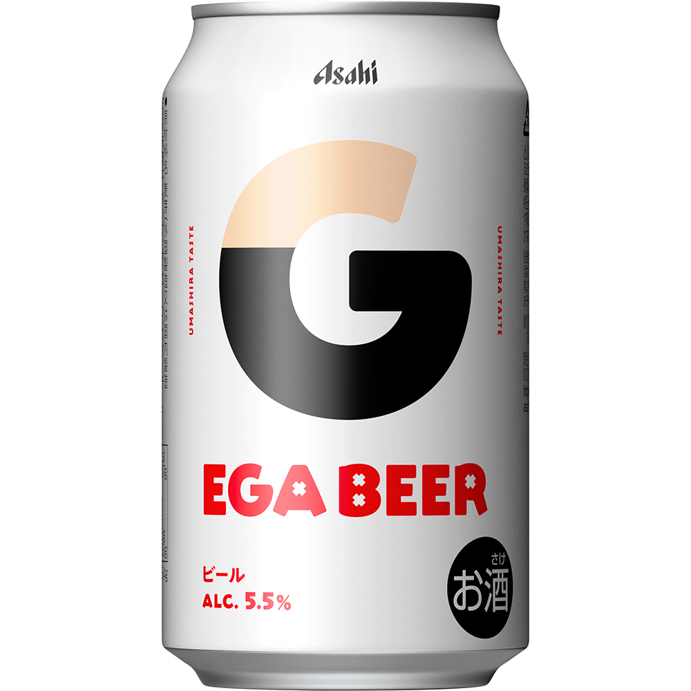 アサヒ EGA BEER（エガビアー） 350ml缶｜ビール｜格安・安いお酒の