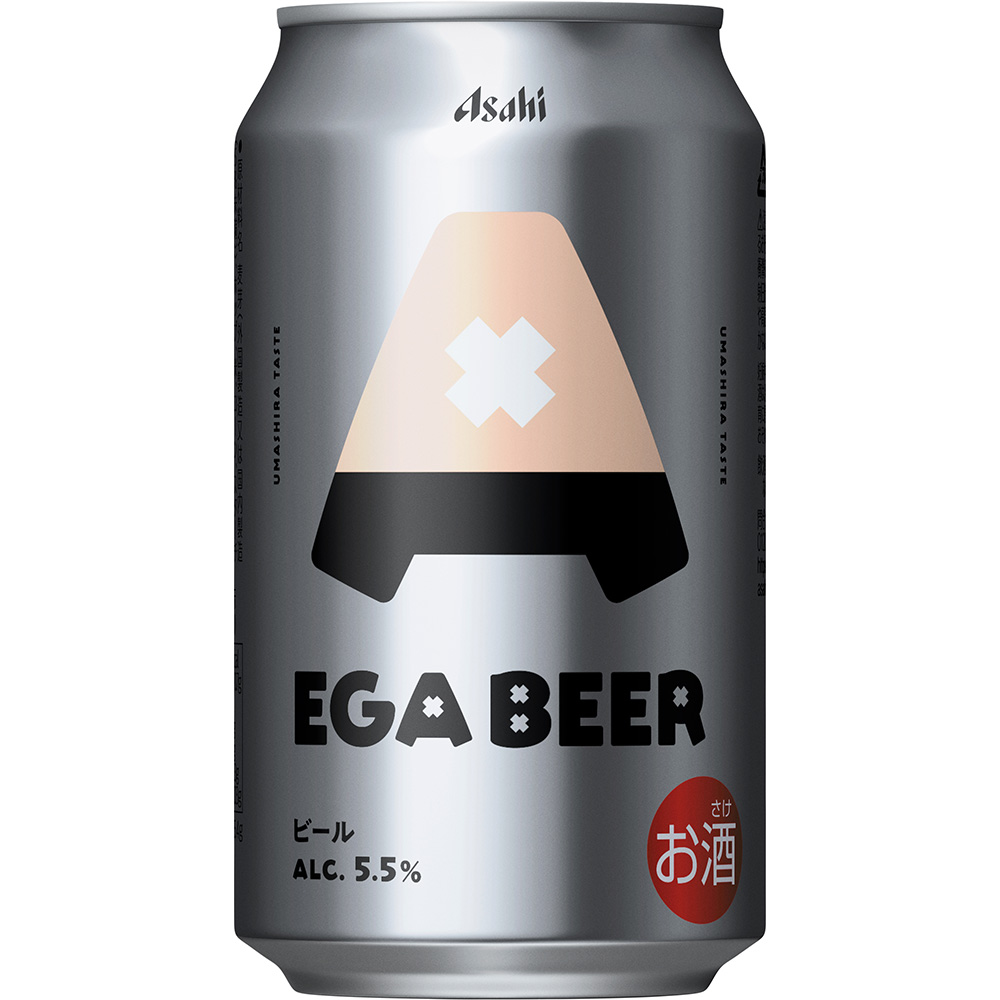 アサヒ EGA BEER（エガビアー） 350ml缶｜ビール｜格安・安いお酒の