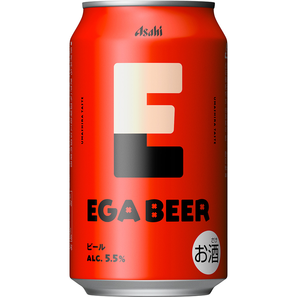 アサヒ EGA BEER（エガビアー） 350ml缶