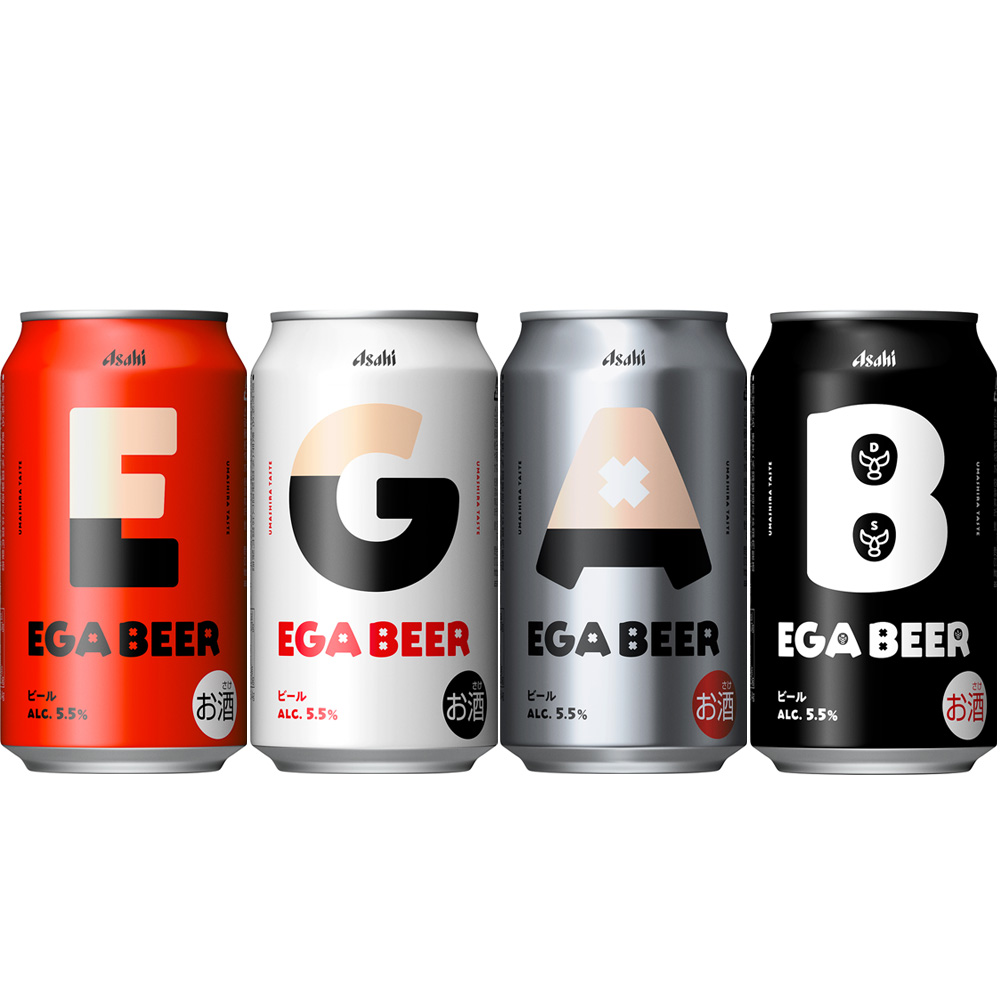 アサヒ EGA BEER（エガビアー） 350ml缶｜ビール｜格安・安いお酒の