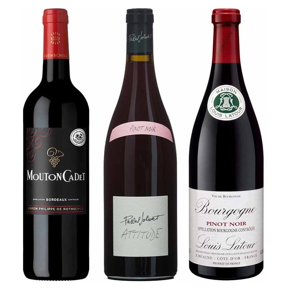 〔セット〕フランス銘醸地赤ワイン飲み比べ3本セット 750ml×3本