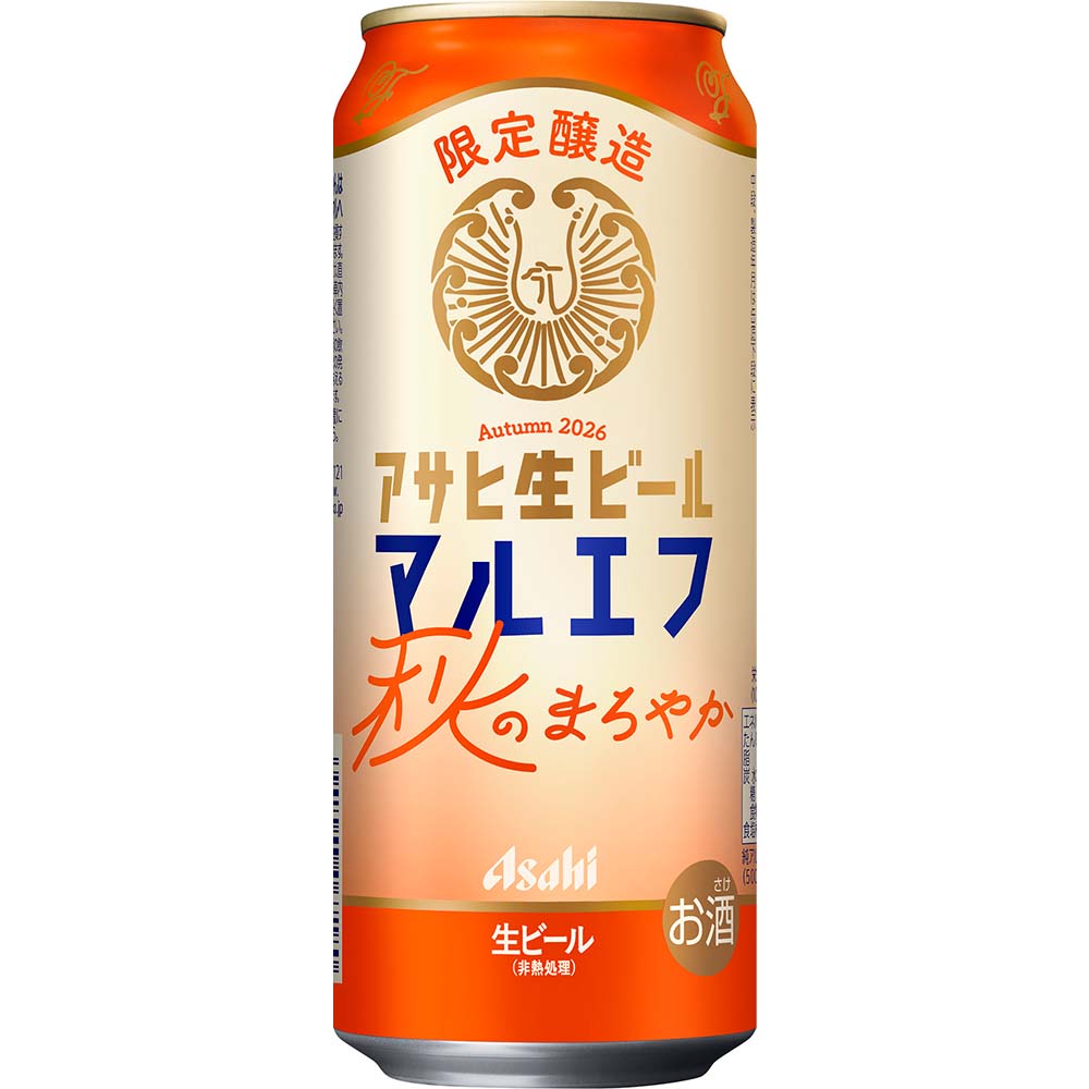 アサヒ 生ビール 秋のまろやか 500ml缶