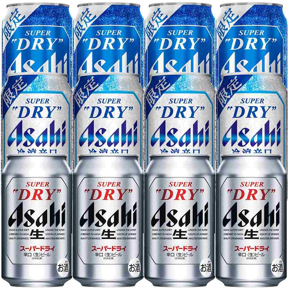 〔セット〕アサヒ スーパードライ・冷涼辛口・爽快辛口セット 350ml缶×12本 ※店舗からのお届け限定