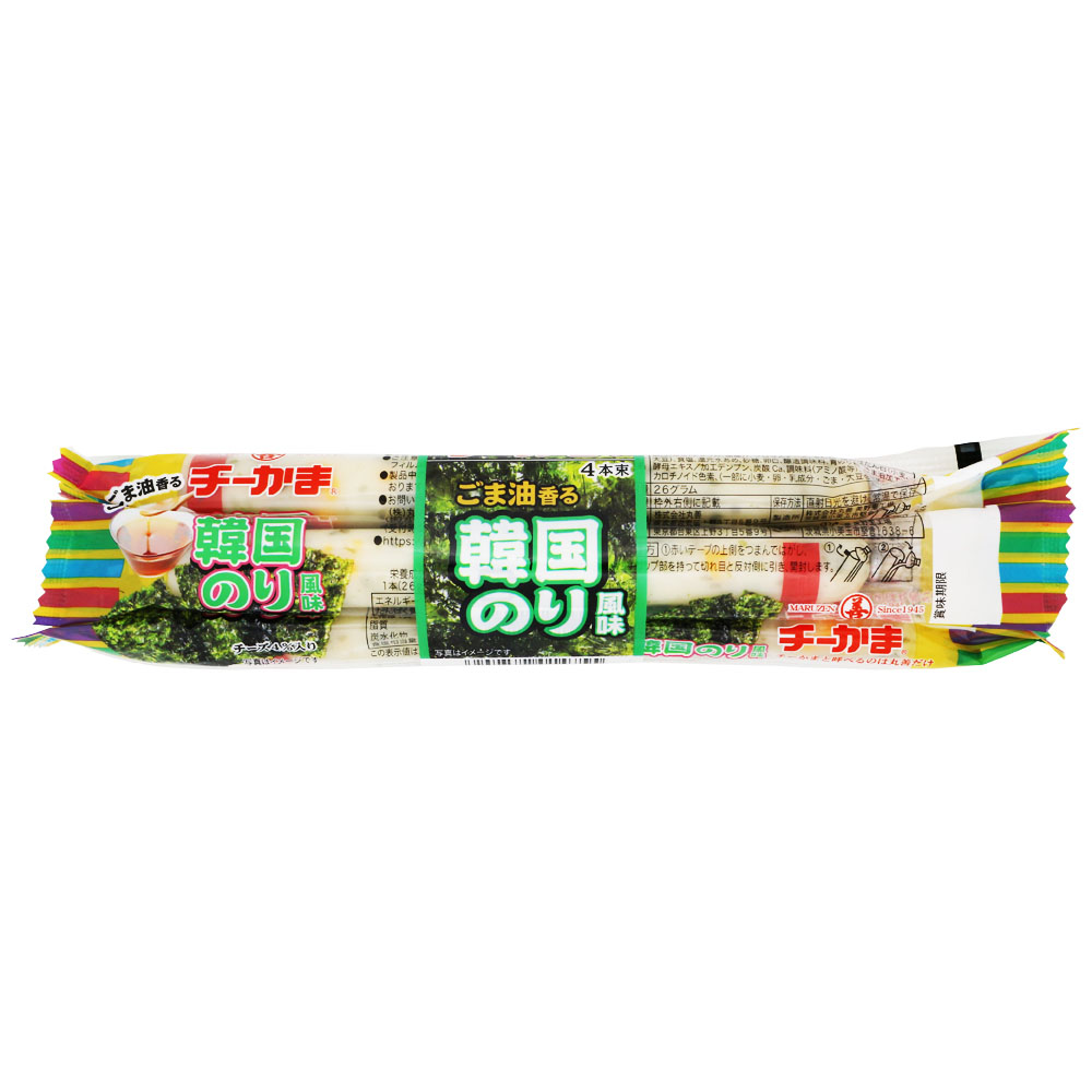 丸善 チーかま韓国のり風味 26g×4本※店舗からのお届け限定