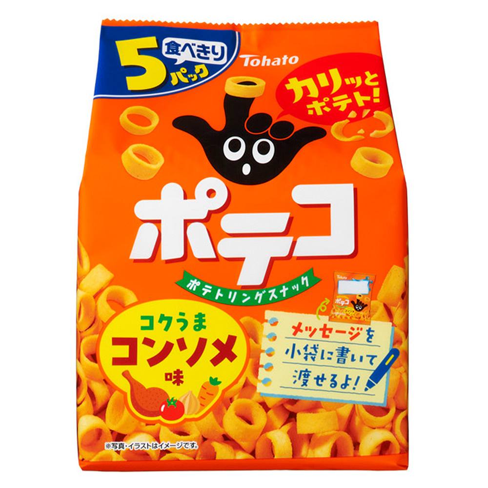 東ハト ポテコ コンソメ味 19g×5袋 95g
