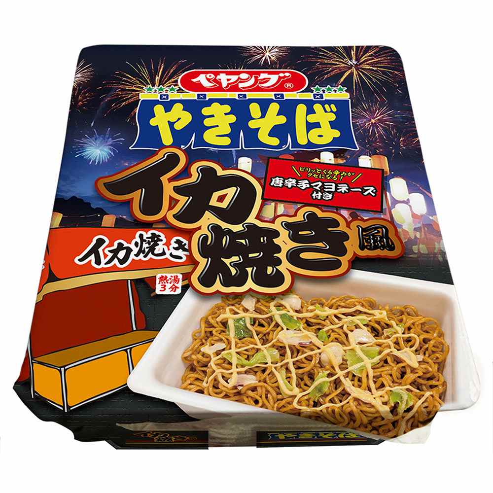 ペヤング イカ焼き風やきそば唐辛子マヨネーズ付き 120g