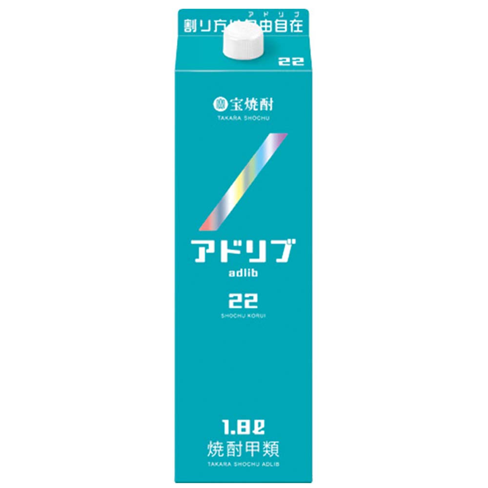 宝焼酎 アドリブ 22° パック 1.8L