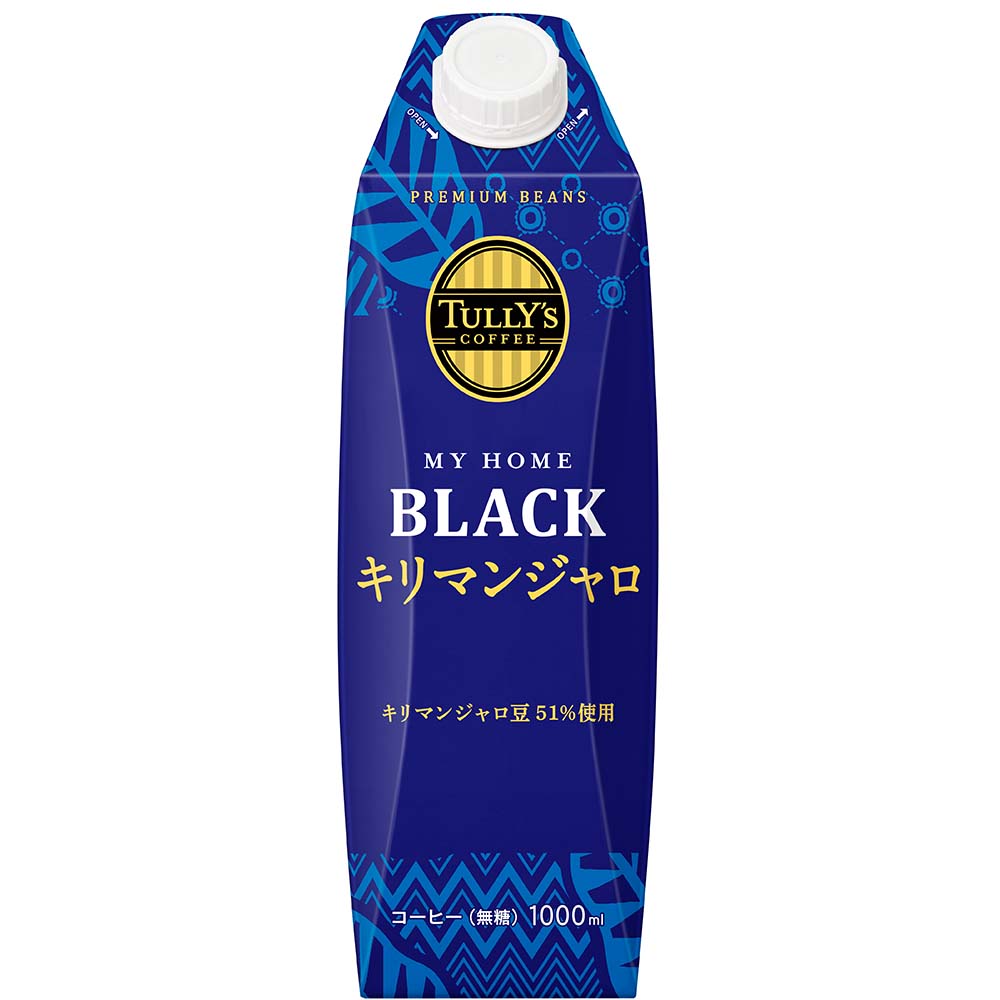 TULLY‘S COFFEE MY HOME BLACK キリマンジャロ 紙パック 1L
