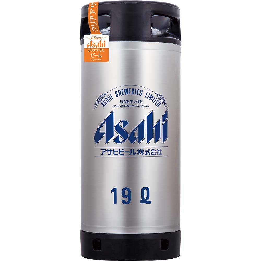 〔新〕 アサヒビール クリアアサヒ 樽詰 19L※店舗からのお届け限定
